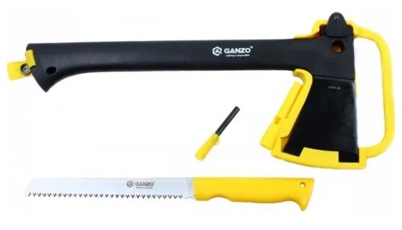 Топор Ganzo GSA01 3 в 1 (топор, пила, огниво)